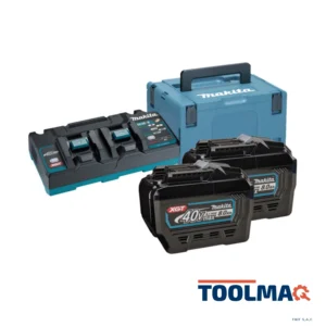 Set de 2 Baterías Makpac XGT 40Vmax 8Ah BL4080F + Cargador Doble DC40RB + MaletaMakita 191Y97-1 - Imagen 1