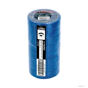 Cinta de aislar de 18 m x 19 mm azul Truper 12505 - Imagen 1