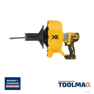 Destapador de tuberías 20V Xr Capacidad máxima Cable 10.6 m Baretool (Sin Batería / Sin cargador) Dewalt DCD200B - Imagen 1