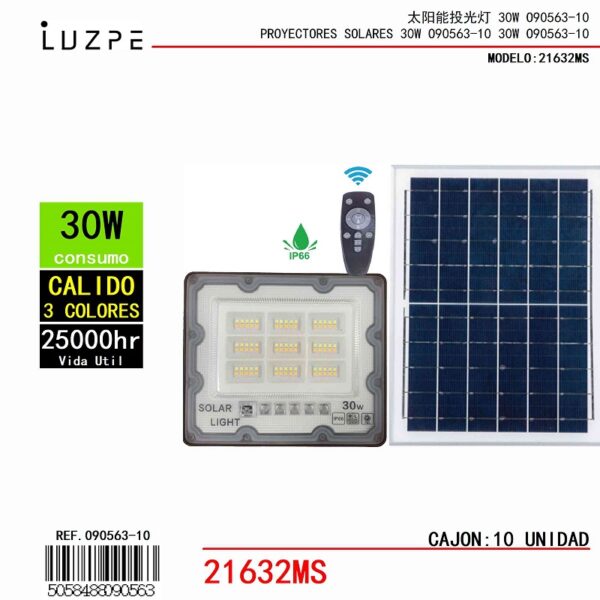 Panel Solar 3 Tonos de 30W Panel Solar 3 Tonos de 30W