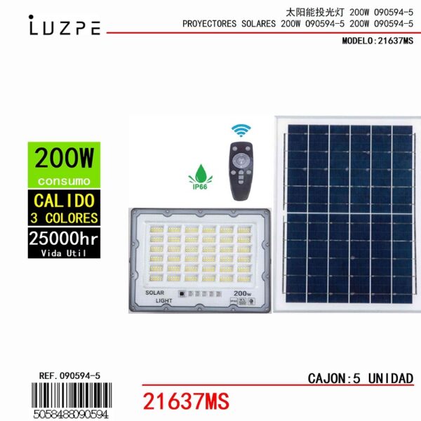 Panel Solar 3 Tonos de 200W Panel Solar 3 Tonos de 200W
