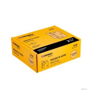 Bisagra cuadrada 2-1/2",latonado, cabeza plana, HERMEX BASIC 25109 - Imagen 1