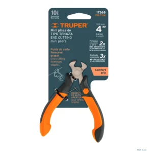 Mini alicate pinza tipo tenaza 4" mango Comfort Grip, Truper 17368 - Imagen 1