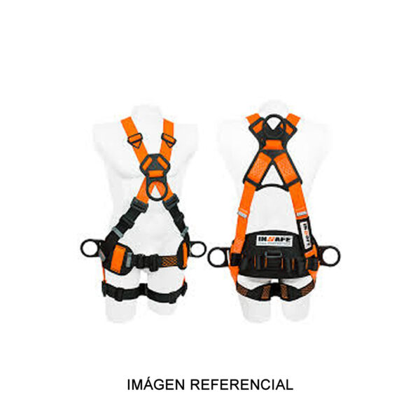 Arnes de 4 argollas dieléctrico con portaherramienta Insafe 8009-1ML