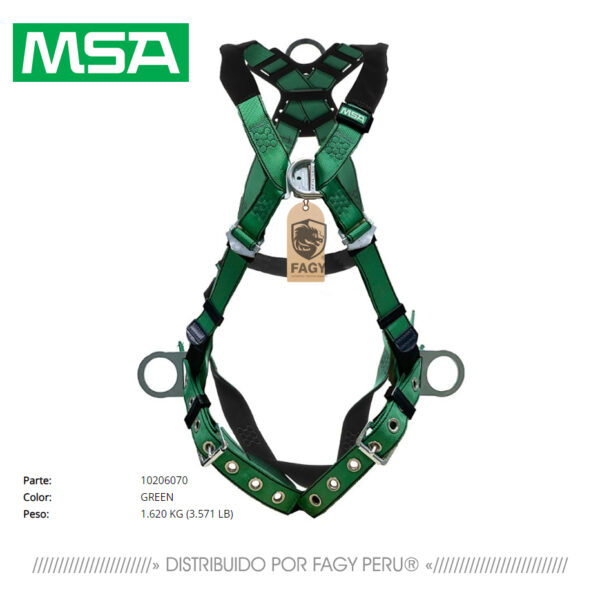 Arnés de seguridad v-form msa 10206070 Arnés de seguridad v-form msa 10206070