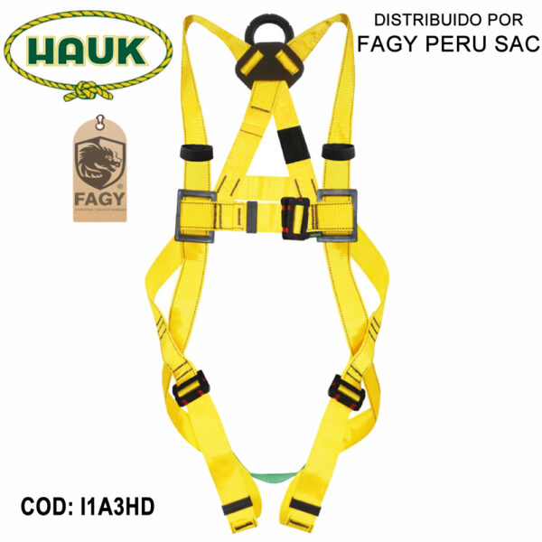 Arnes dielectrico de 1 anilla y 3 hebillas HAUK