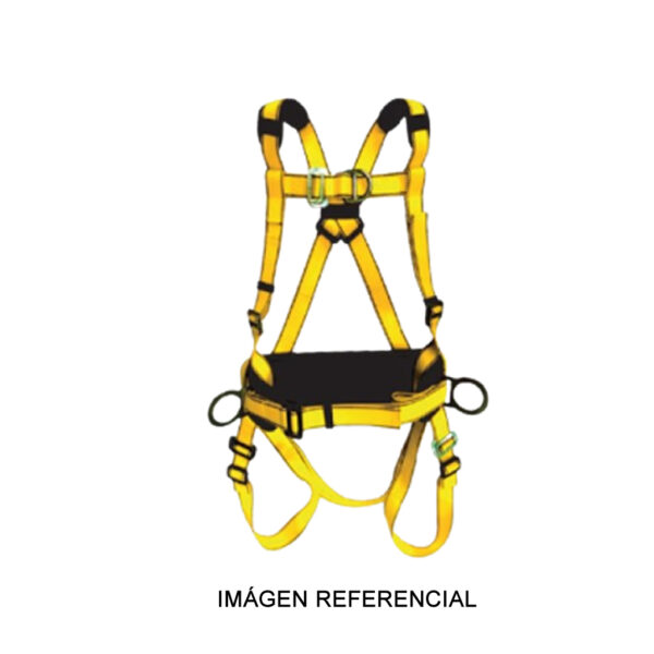 Arnés en H de 4 Aros y 6 Hebillas con faja lumbar Arnés en H de 4 Aros y 6 Hebillas con faja lumbar
