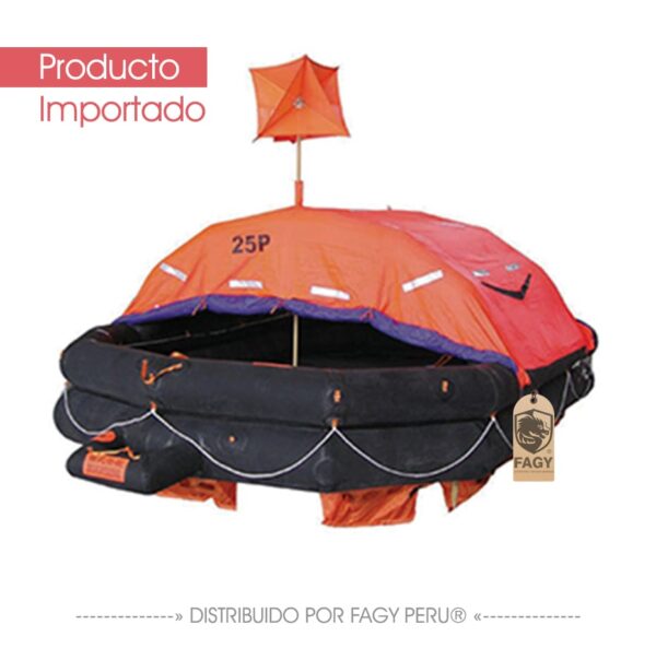 Balsa salvavida naranja importado Balsa salvavida naranja importado