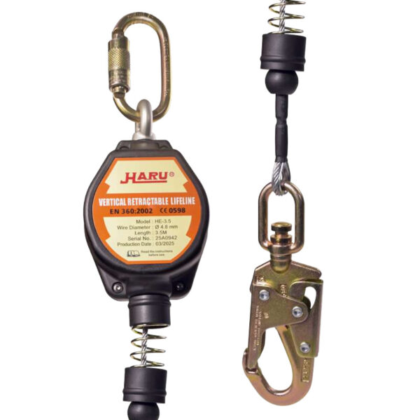Bloque retráctil cable de acero de 3.5 mts Haru Bloque retráctil cable de acero de 3.5 mts Haru