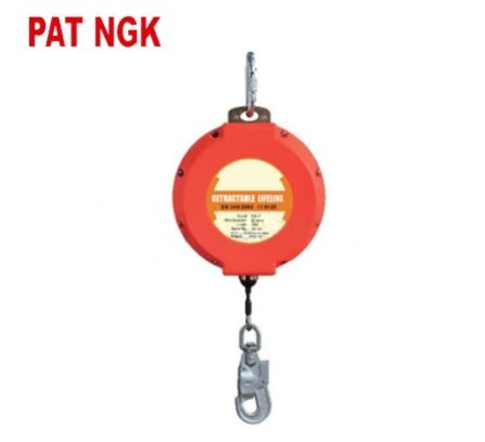 Bloque retráctil de acero galvanizado 20 metros He-20 Pat ngk Bloque retráctil de acero galvanizado 20 metros He-20 Pat ngk