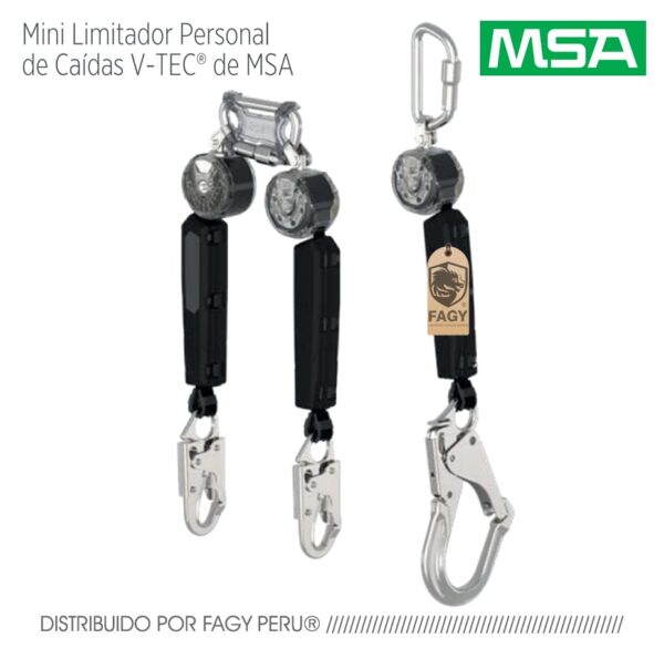 Bloque retráctil dual cinta de nylon 1.8 metros MSA Bloque retráctil dual cinta de nylon 1.8 metros MSA