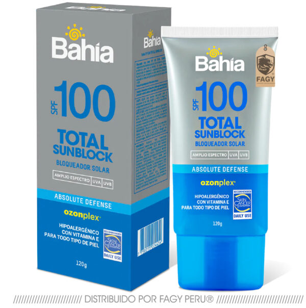 Bloqueador Bahia SPF100 x 120g Total SunBlock Bloqueador Bahia SPF100 x 120g Total SunBlock