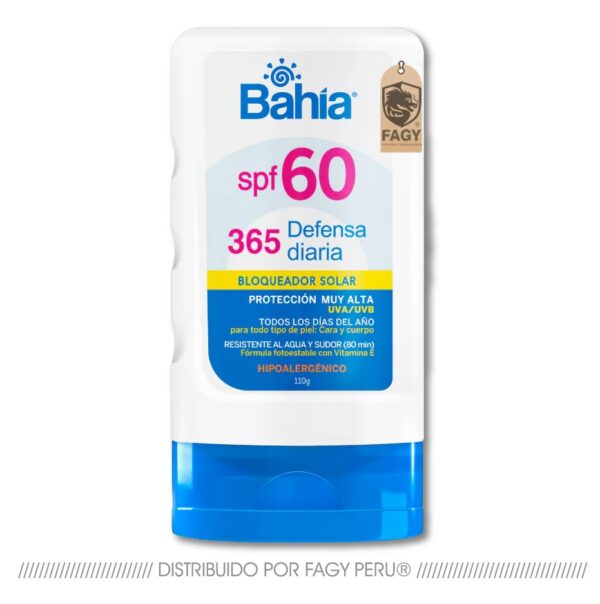 Bloqueador bahia 365 defensa diaria Spf60 110 gr Bloqueador bahia 365 defensa diaria Spf60 110 gr
