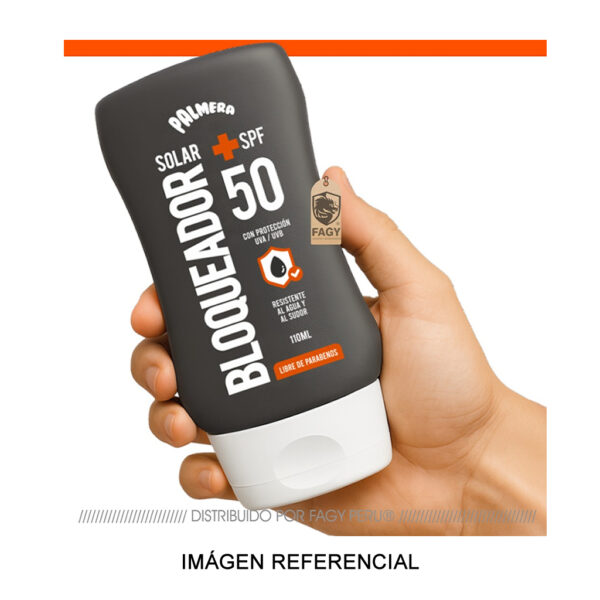 Bloqueador solar SPF 50 frasco 110ml Palmera Sun Bloqueador solar SPF 50 frasco 110ml Palmera Sun