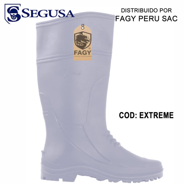 Bota de pvc extreme blanco segusa