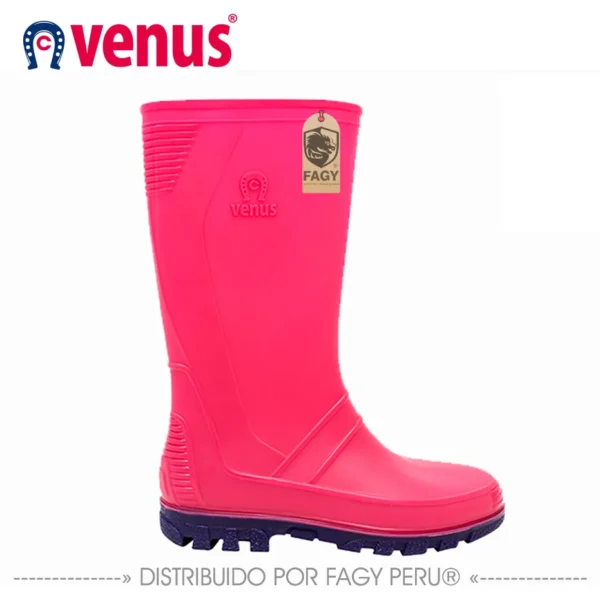 Bota impermeable andina fucsia violeta Bota impermeable andina fucsia violeta