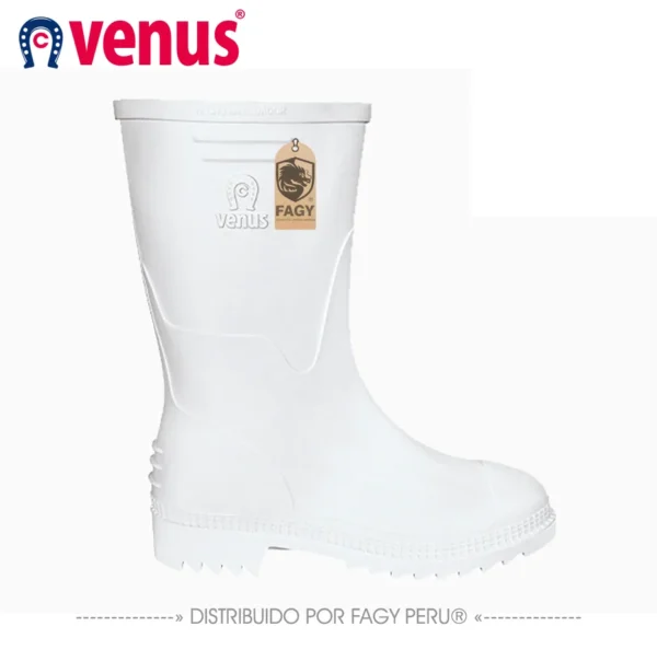 Bota impermeable caminera blanca Bota impermeable caminera blanca