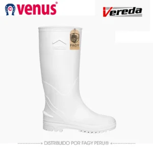 Bota impermeable granjera blanco blanco