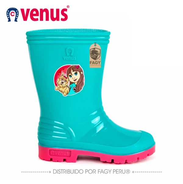Bota venus infantil con sticker esmeralda Bota venus infantil con sticker esmeralda