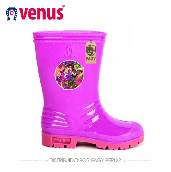 Bota venus infantil con sticker flora Bota venus infantil con sticker flora