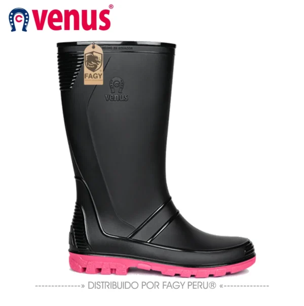 Botas impermeables andina negro fucsia Botas impermeables andina negro fucsia