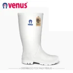 Botas impermeables llanera media blanco blanco