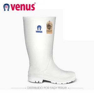 Botas impermeables llanera media blanco blanco