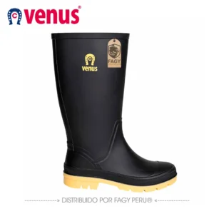 Botas impermeables llanera media negro amarillo