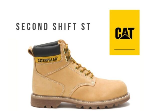Botín punta de acero Second Shift ST marca CAT