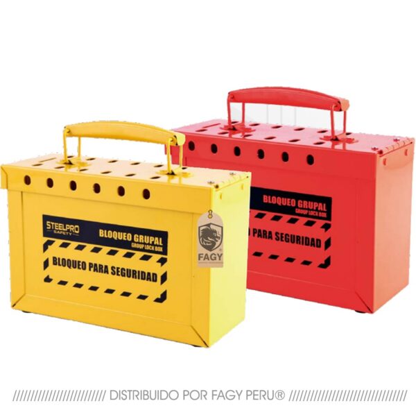 Caja de bloqueo grupal Steelpro Caja de bloqueo grupal Steelpro
