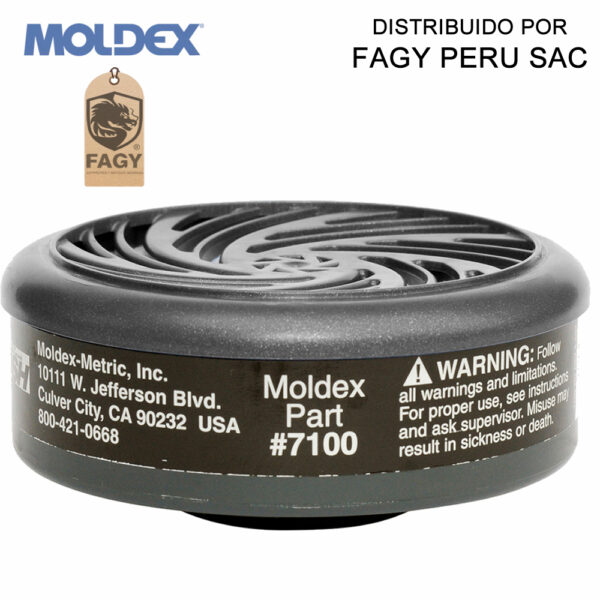Cartucho contra vapores organicos 7100 moldex