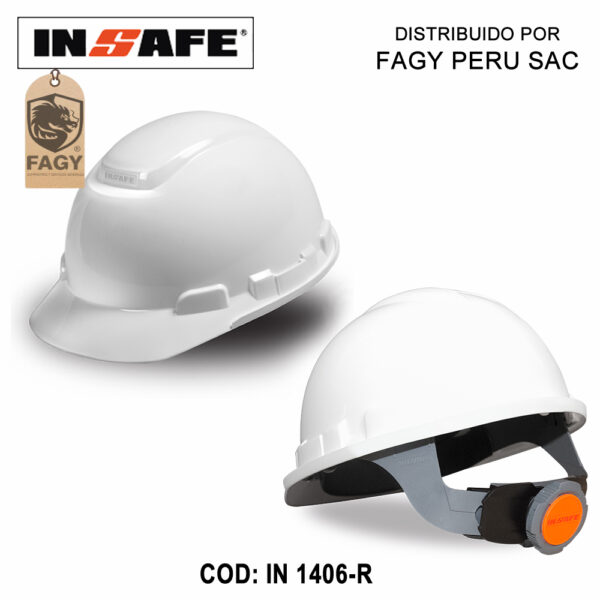 Casco dielectrico tipo 1 clase E y G Insafe in 1406-R