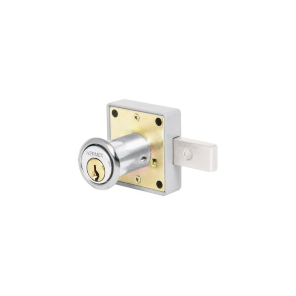 Cerradura para mueble modelo 25 cromo Hermex 43559 Cerradura para mueble modelo 25 cromo Hermex 43559