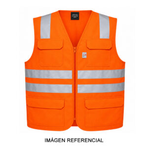 Chaleco Ignífugo de 12 cal/cm² con cinta reflectiva