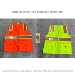 Chaleco reportero poliester Importado