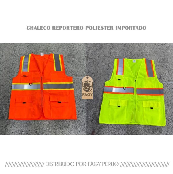 Chaleco reportero poliester Importado Chaleco reportero poliester Importado