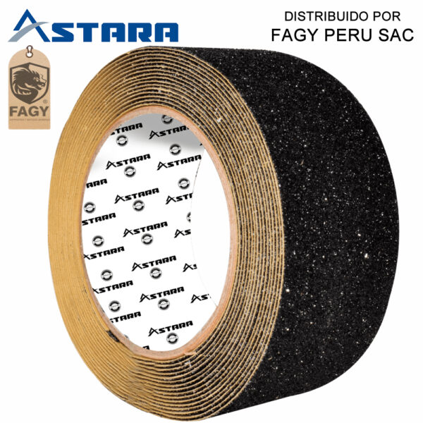 Cinta antideslizante negro 5cm x 5m Astara