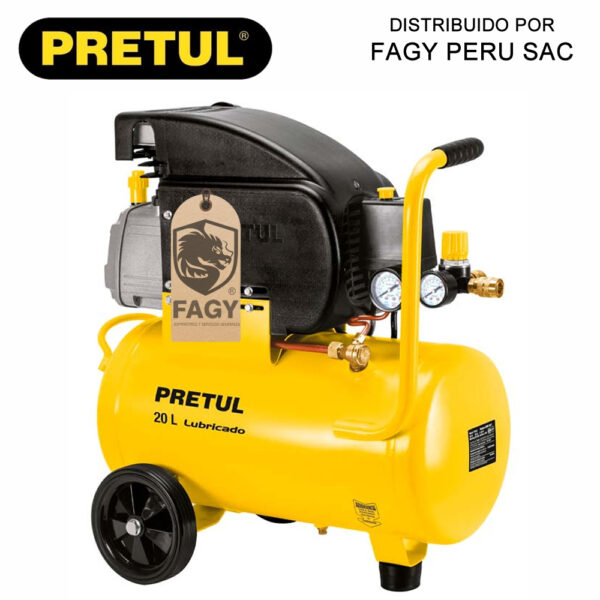 Compresora de Aire Pretul 21680, 20 Litros Horizontal Compresora de Aire Pretul 21680, 20 Litros Horizontal