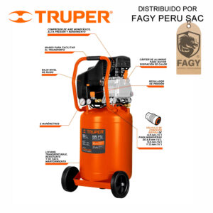 Compresora de Aire Truper 102117, 50 Litros Vertical_01