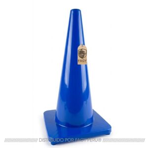 Cono de seguridad azul de 28 pulgadas