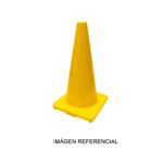 Cono vial color amarillo de 28 pulgadas nacional