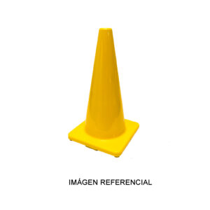 Cono vial color amarillo de 28 pulgadas nacional