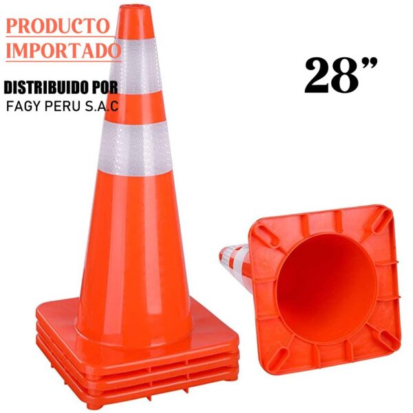 Conos de pvc naranja de 28 pulgadas Conos de pvc naranja de 28 pulgadas