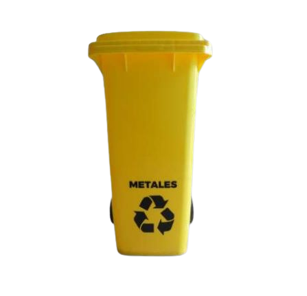 Contenedor de 120LT con ruedas sin pedal Serigrafiado Contenedor de 120LT con ruedas sin pedal Serigrafiado