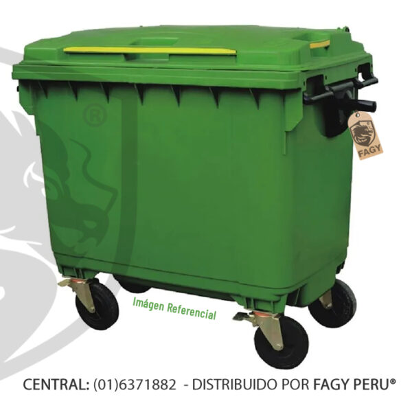 Contenedor de residuos con ruedas 660L Contenedor de residuos con ruedas 660L
