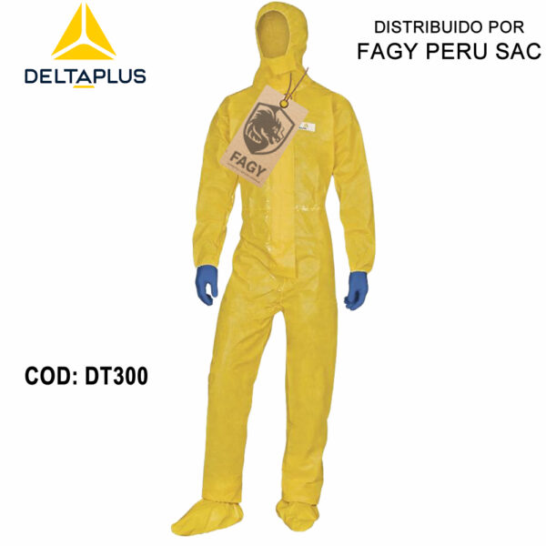 Buzo desechable con capucha DT300 Deltachem Buzo desechable con capucha DT300 Deltachem