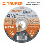 Disco 4-1/2″ corte de metal Truper 11584