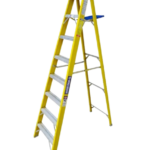 Escalera tijera simple acceso fibra de vidrio Bronco American