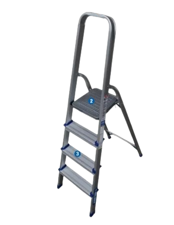 Escalera tipo banqueta aluminio Bronco Escalera tipo banqueta aluminio Bronco