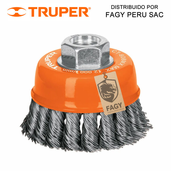 Escobilla tipo copa 3″ Truper 17530 Escobilla tipo copa 3″ Truper 17530